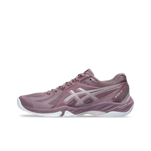 Asics Blade Badminton Shoes Women's Low-Top Mauve/White