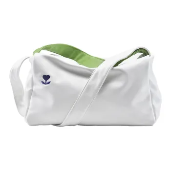 LOVVVVE PU Fitness Yoga Bag, Shoulder Bag, Crossbody Bag Women's White