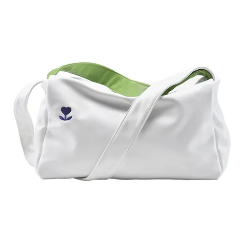 LOVVVVE PU Fitness Yoga Bag, Shoulder Bag, Crossbody Bag Women's White