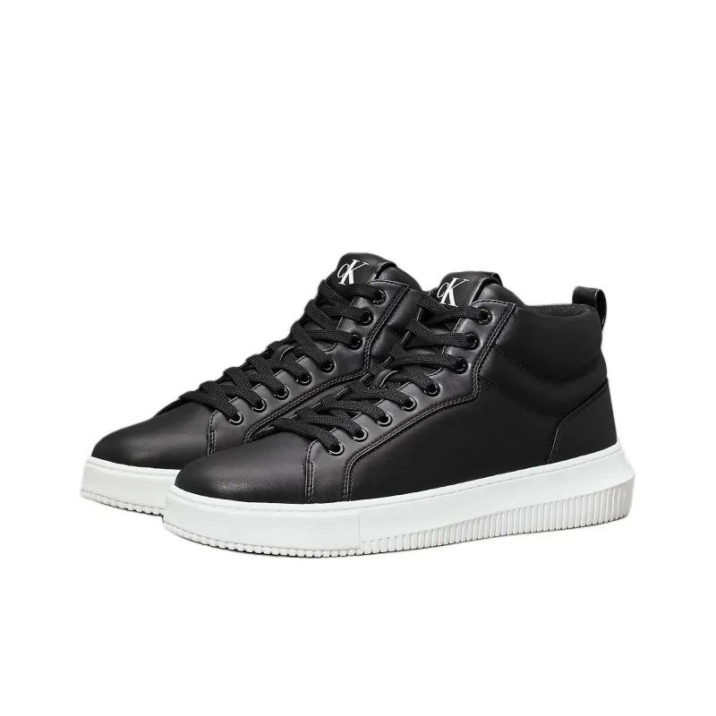 CKJ CALVIN KLEIN JEANS High-Top Skateboard Shoes Men's Black-2