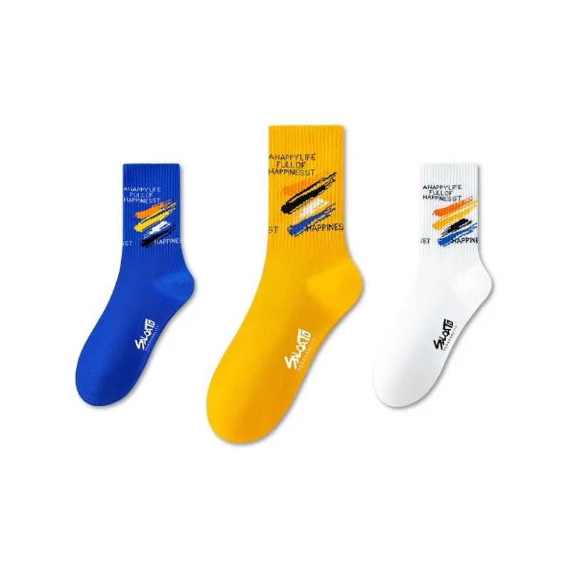 Taste The Color Mid Calf Socks Men's 3 Pack-4