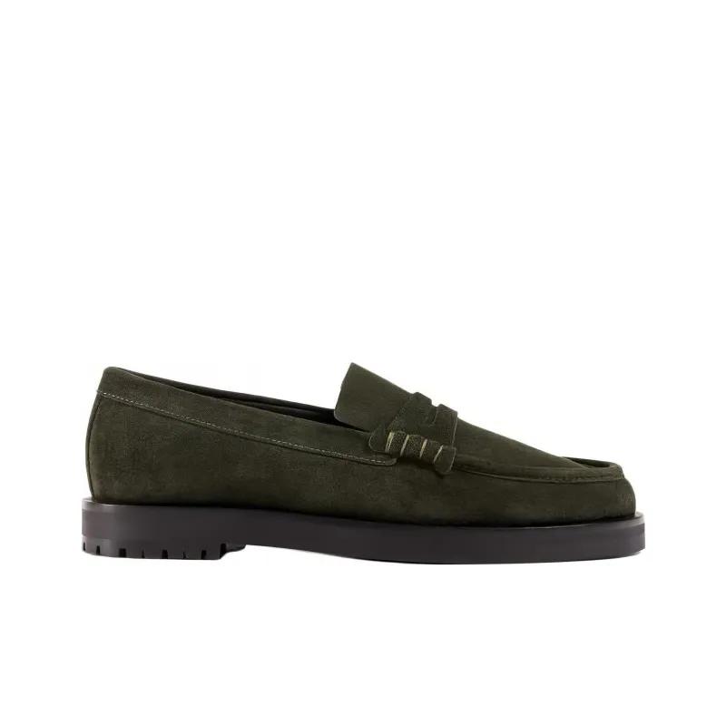 DEAR FRANCES Loafers Women's Army Green-1