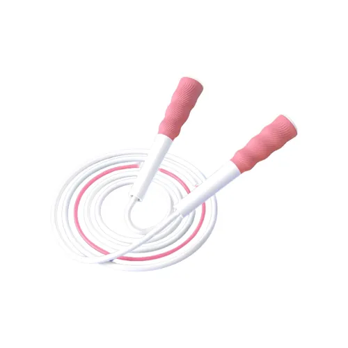 Central Fitness Training Non Countable Jump Ropes Kids PVC Rope PP Controller Approx. 2.8m Pink White