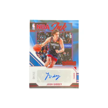 PANINI 2023 24 NBA Game Ticket, Thunder, Josh Giddey, Autographed Card, Card Access Pass Sports Cards 1 Pc