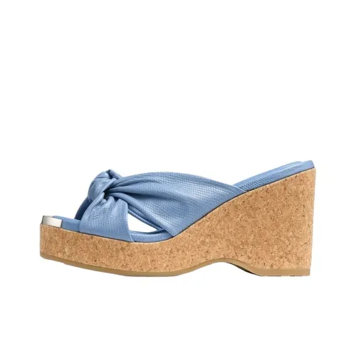 Jimmy Choo Avenue Slide Slippers 11cm Women's Blue