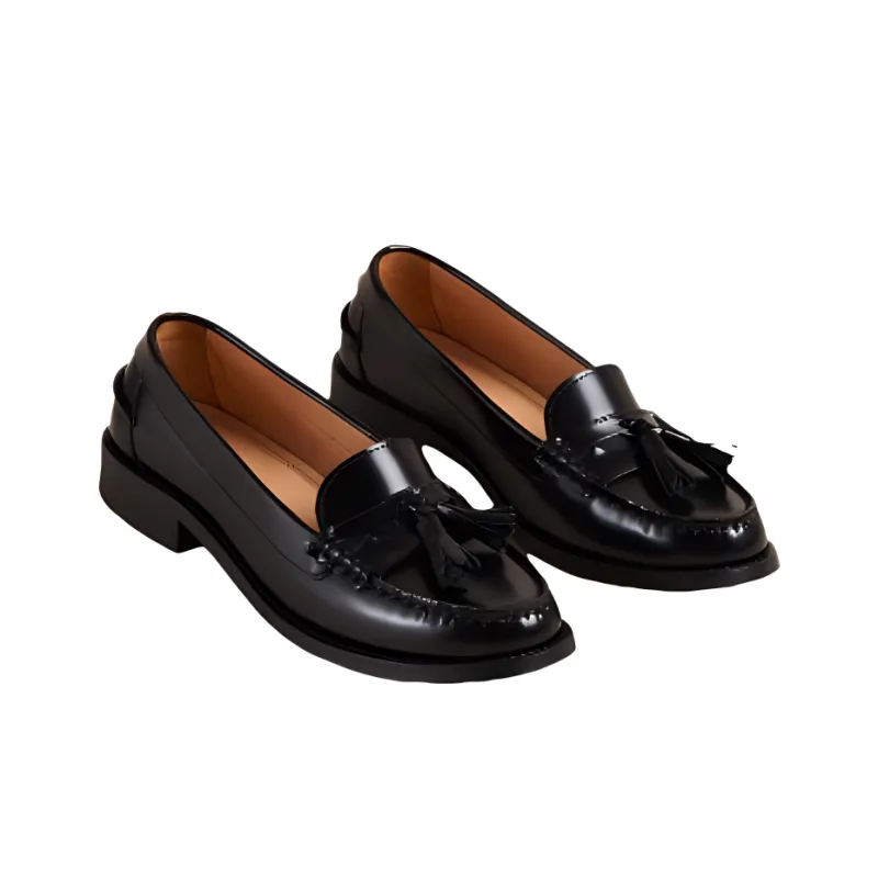 ALOHAS Loafers 2.5cm Women's Black-3