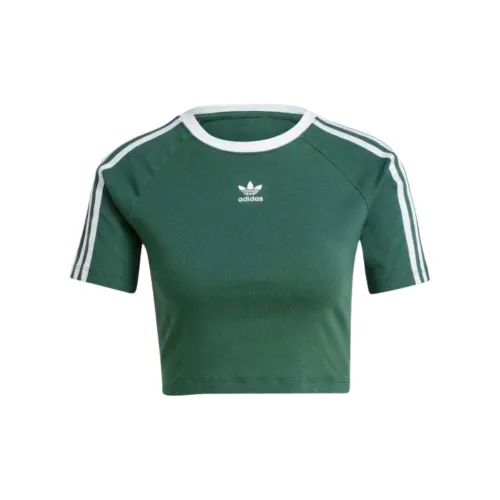 Adidas Originals ADICOLOR 3-STRIPES T-Shirts Women's Mineral Green