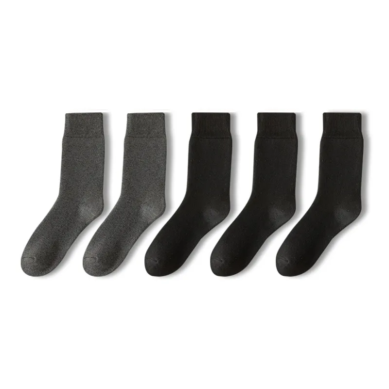 JIAZINI Mid Calf Socks Men's 5 Pack-5