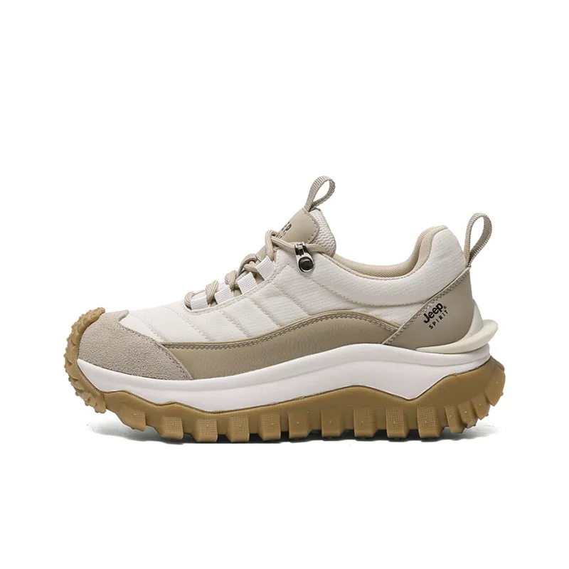 JEEP SPIRIT Slip-Resistant Low-Top Support Height Enhancement Women's Beige Casual Shoes-12