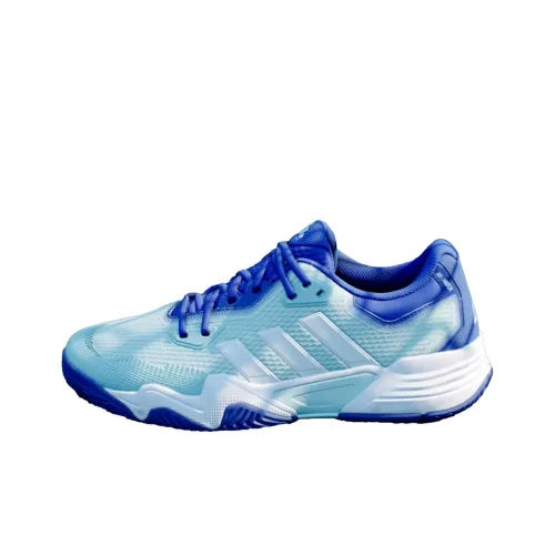 Adidas Tennis Shoes Men Low-Top Semi-gloss Water Blue / Cloud White / Transparent Blue