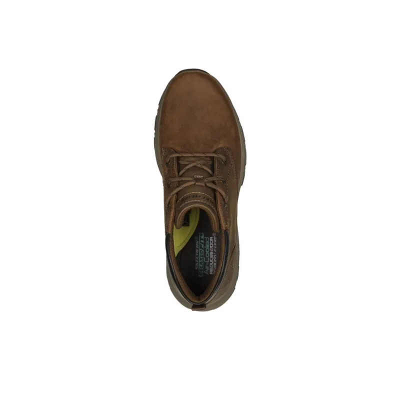 Skechers Relaxed Fit Anti Slip Wear Resistant Mid Top Casual Shoes Men's Brown-3