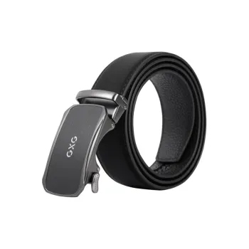 GXG Classic Business Pants With Korean Style Youth Automatic Buckle Cow Leather Leather Belts Men's 3.5CM