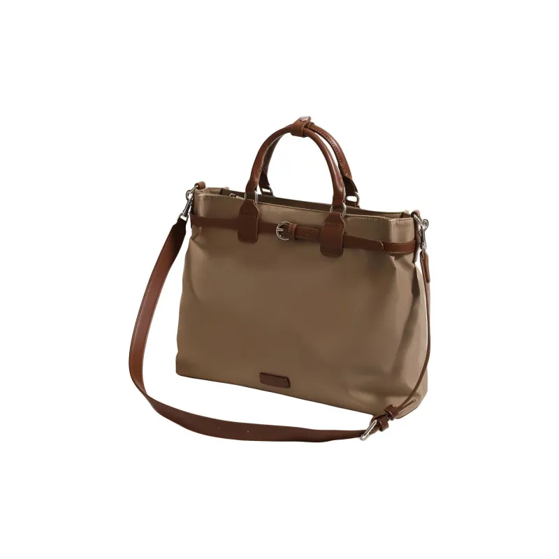H YXIANG Artificial Leather Briefcases Unisex Ecru/Coffee/Black/Gray-11