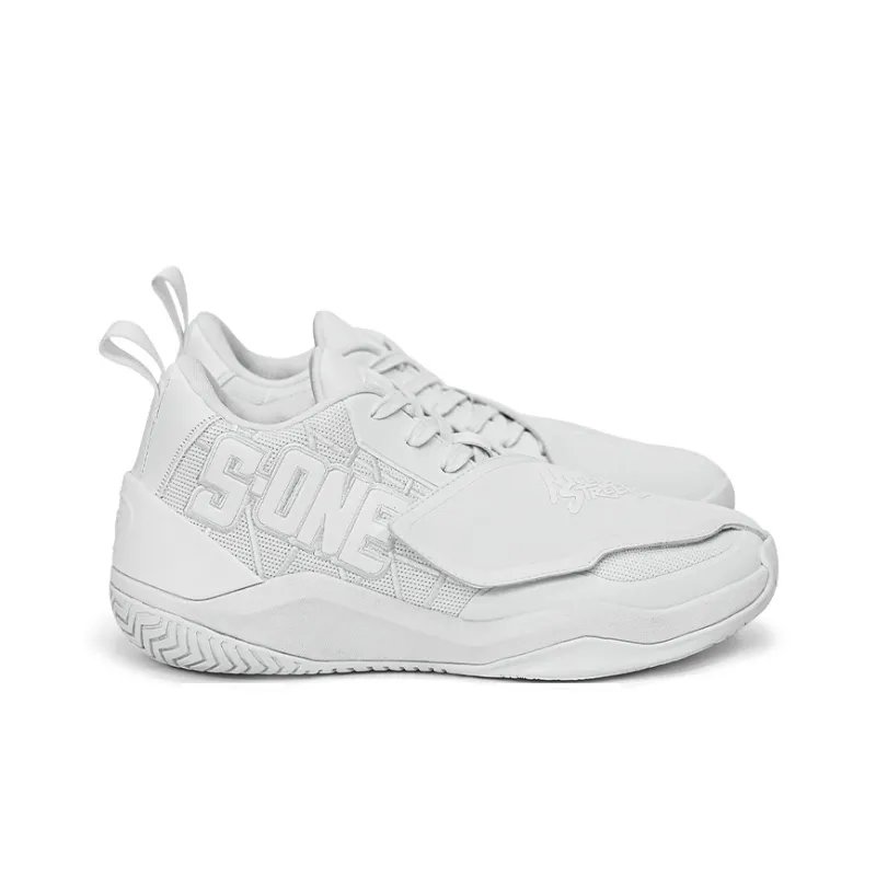 NICEID Cushioning Grip Mid Top Basketball Shoes Men's White-1