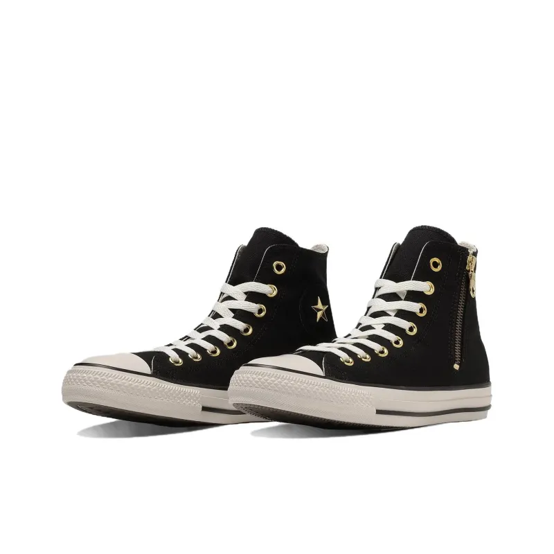 Converse All Star Anti Slip Wear Resistant High Top Canvas Shoes Unisex Black-2
