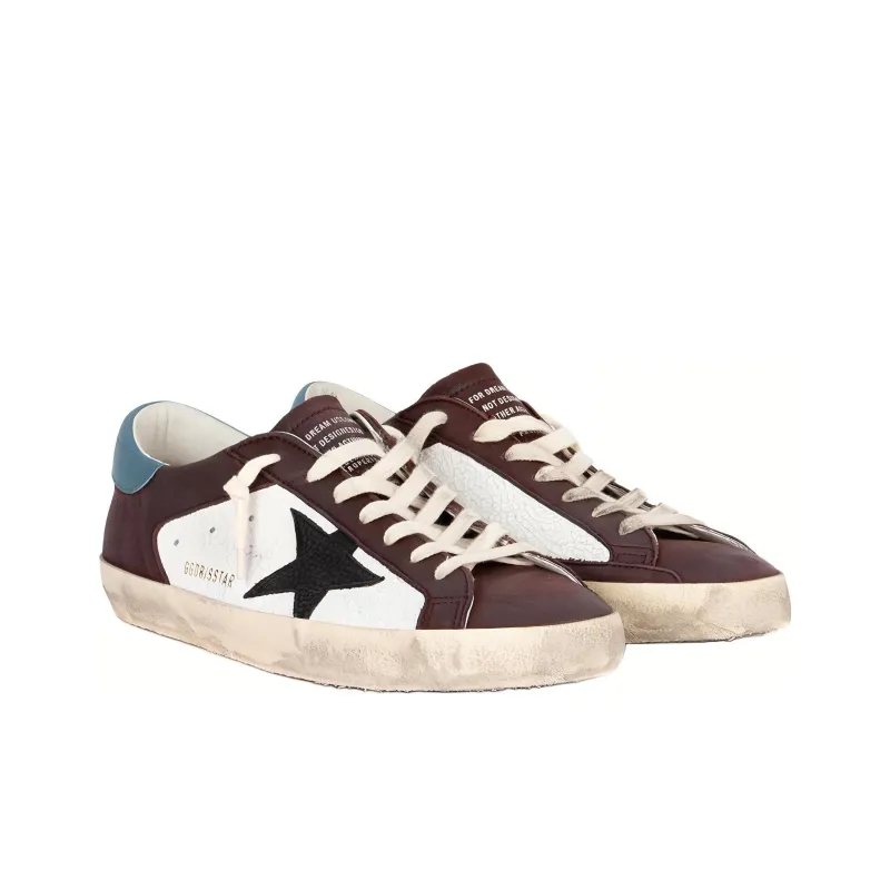 Golden Goose Super Star Low Top Skateboard Shoes Men's Red-2