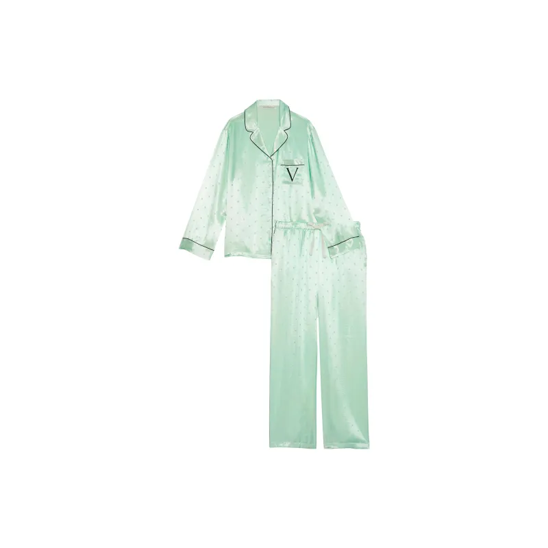 Victoria's Secret Pajama Set Women's Light Green-1