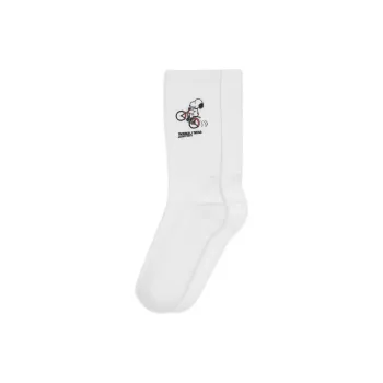 SAINT LAURENT Rive Droite Series FW22 Mid-Calf Socks Unisex White