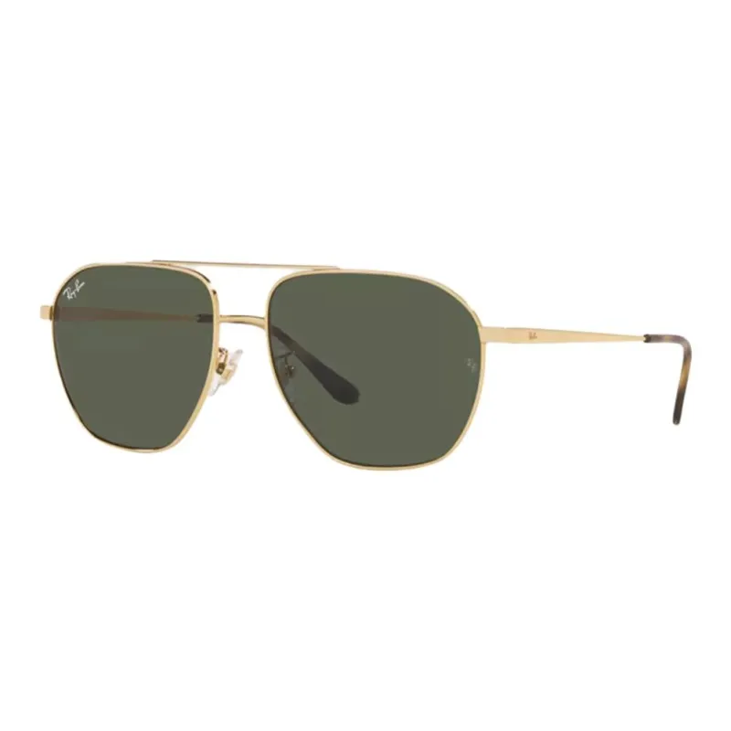 RayBan Metal Aviator Sunglasses Unisex Gold-0