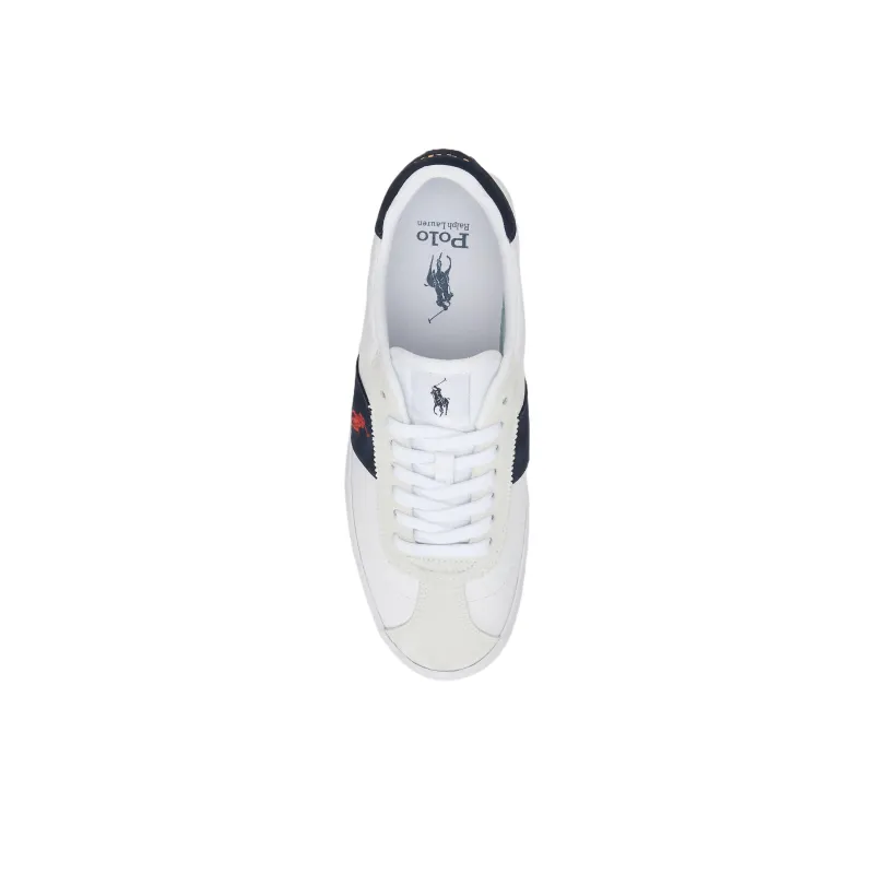 Polo Ralph Lauren Court Vulc Low Top Skateboard Shoes Men's White-3