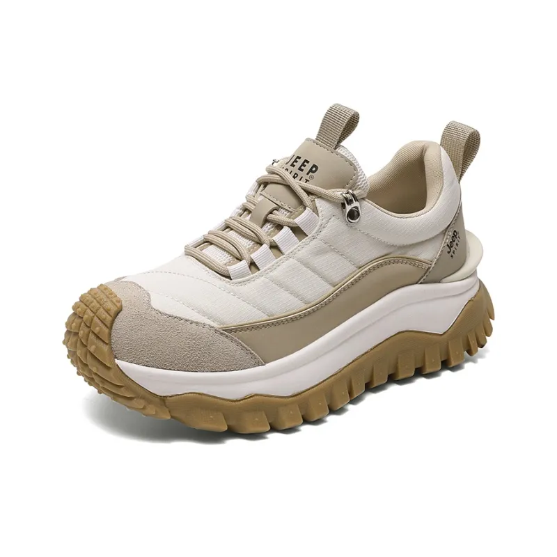 JEEP SPIRIT Slip-Resistant Low-Top Support Height Enhancement Women's Beige Casual Shoes-13