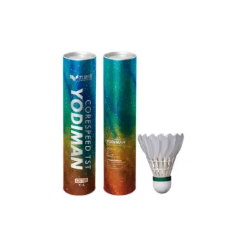 YODIMAN Selected Collections Duck Feather Shuttlecock Water Duck Shuttlecocks 12 Pack Canister