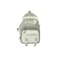 Green Backpack with Charm and Badge