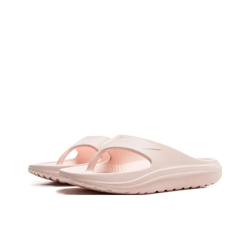 LiNing Abrasion Resistant Slip Resistant Flip Flops Unisex Pink-3