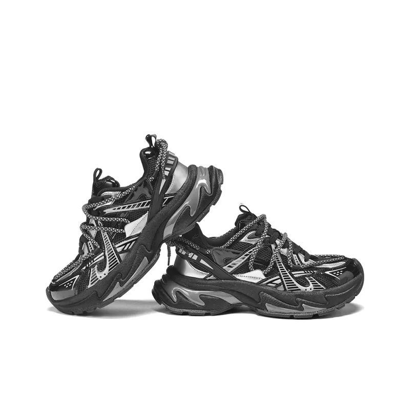 TCELLARS Cushioning, Slip Resistant, Abrasion Resistant, Height Increasing Low Top Chunky Sneakers Unisex-4