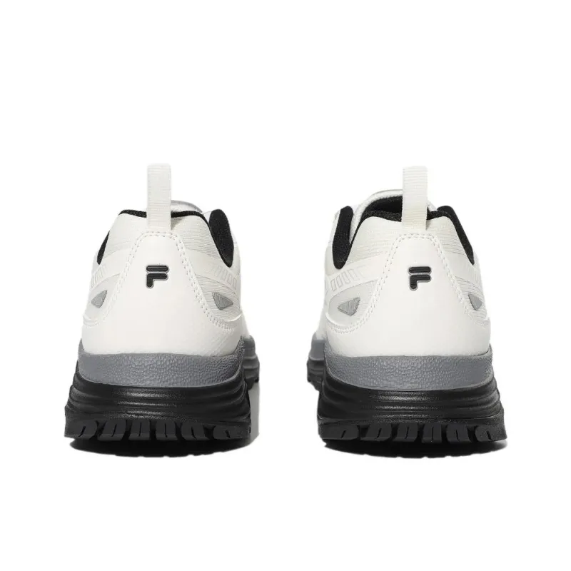 FILA Float Anti Slip Wear Resistant Low Top Running Shoes Unisex White-4