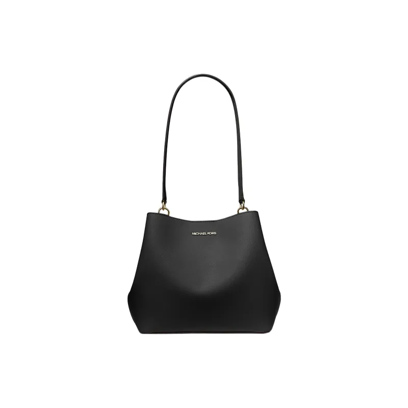 MICHAEL KORS Coated Canvas Handbag Shoulder Bag Medium Size Women's Black-0