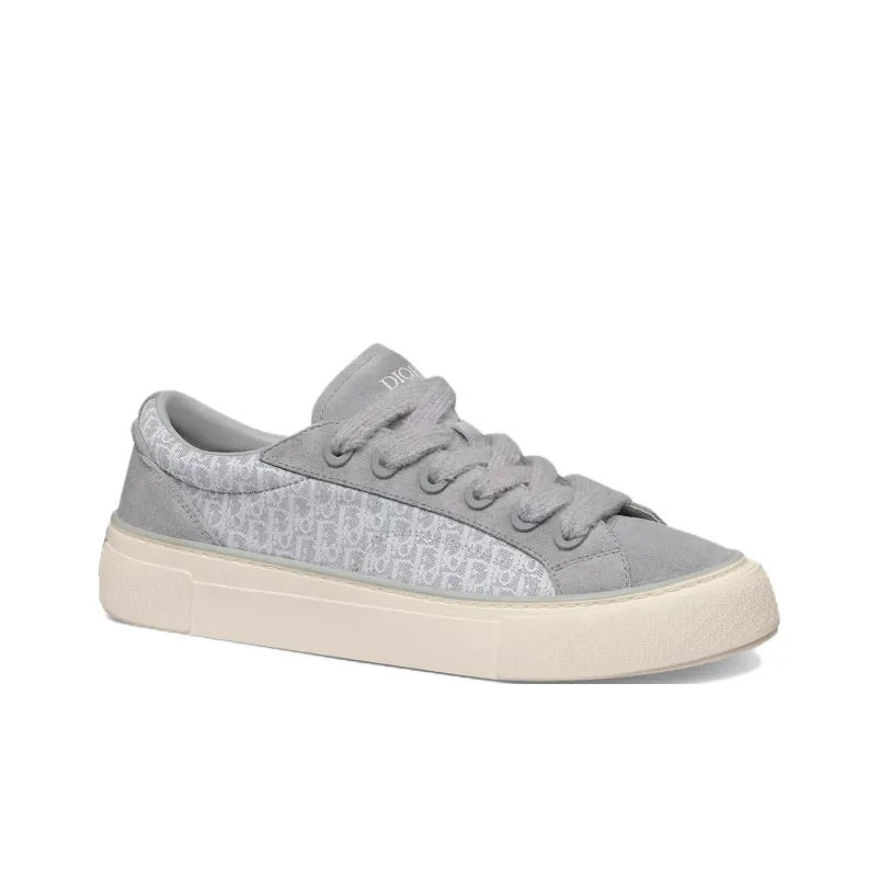 DIOR OBLIQUE B33 Low Top Skateboard Shoes Unisex Gray-2