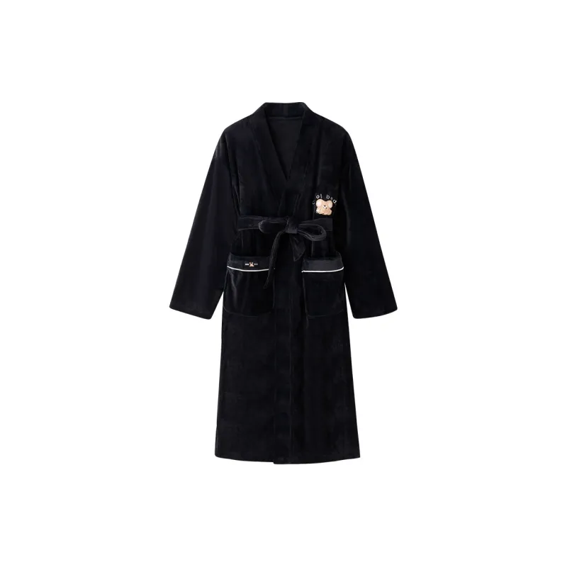 QINZUIMAO Men Bath Robes-0