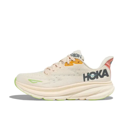 HOKA ONE ONE Clifton 9 Running Shoes Women's Low-Top Vanilla/Starry Night