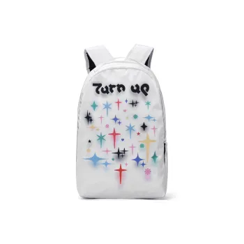 TURN UP Polyester Backpack Regular Unisex White