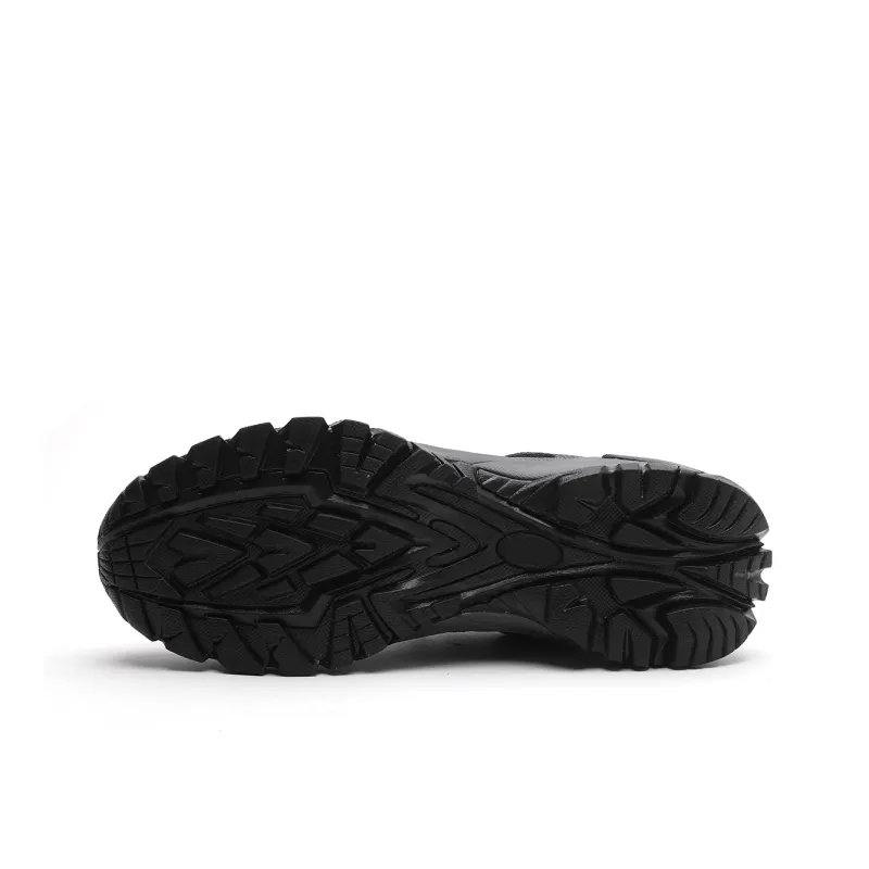 ELLE HOMME Hiking / Trekking Shoes Men Low Top Black Gray Color-4