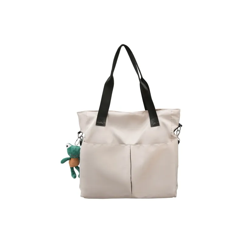 OUZIHUANG Nylon Crossbody Bag Regular Unisex Black/White-2