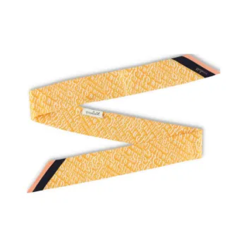 Mulberry Recycled Polyester Knit Scarves Women's Yellow