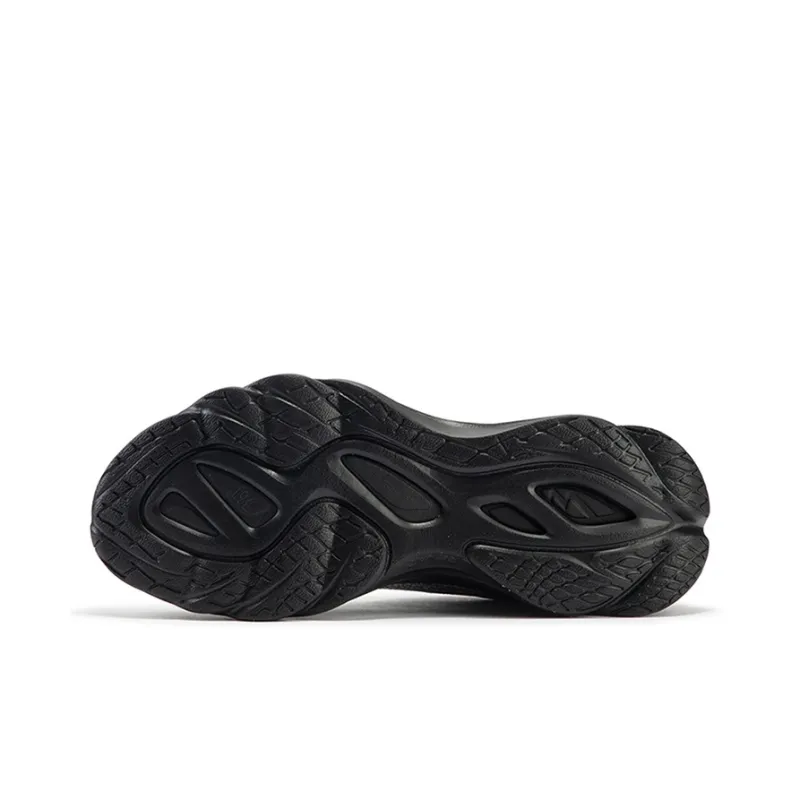 361° Cushioned Wear-Resistant Breathable Low-Top Running Shoes Men's Black Gray-4
