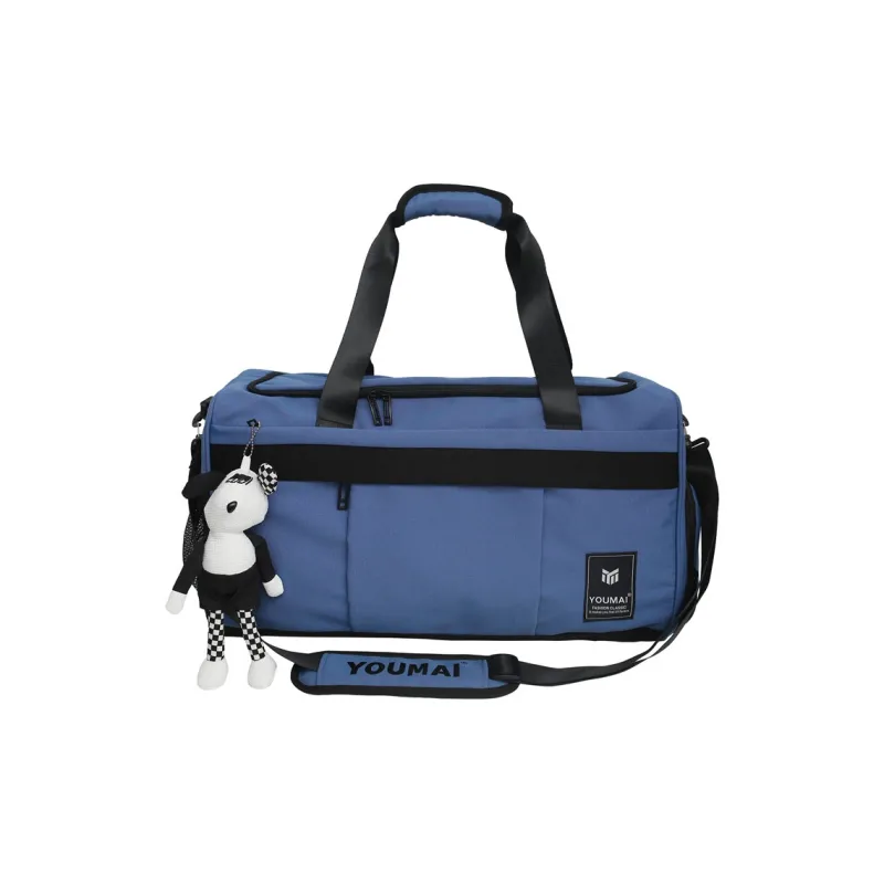 Alcohol Dragon Nylon Fabric Shoulder Bag Unisex Black Yellow/Blue/Turquoise/Red/Khaki/Pink-0