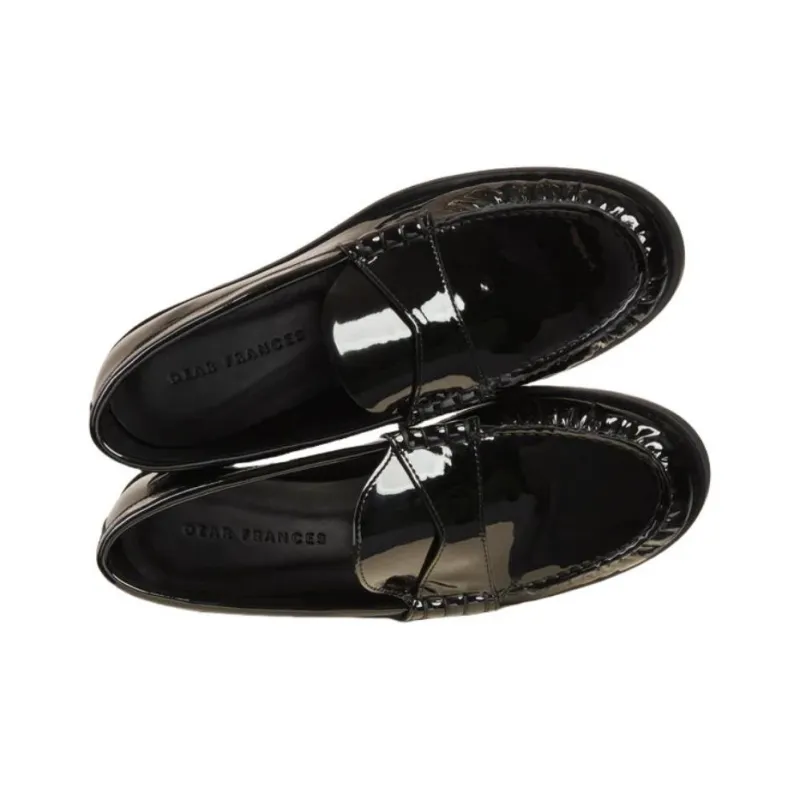 DEAR FRANCES Loafers 1.5cm Women's Black-3