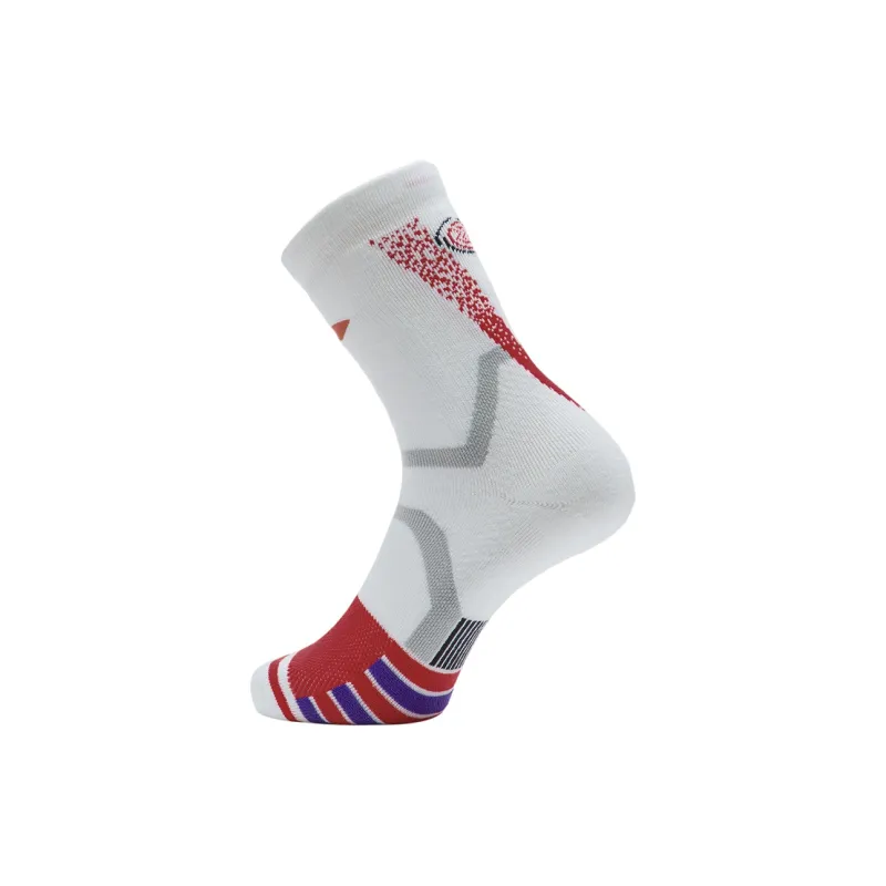 LiNing Sports Basketball Collection Knee High Socks Men's 1 Pack White-1