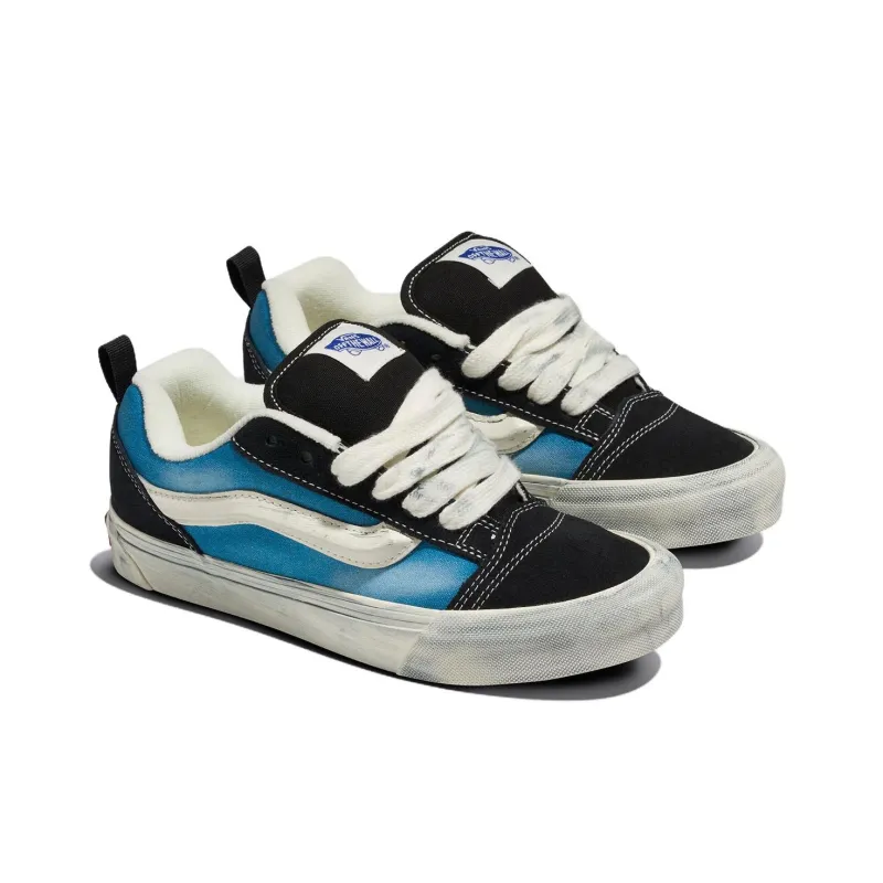 Vans Anti Slip Wear Resistant And Impact Resistant Low Top Skateboard Shoes Unisex Blue Black-1