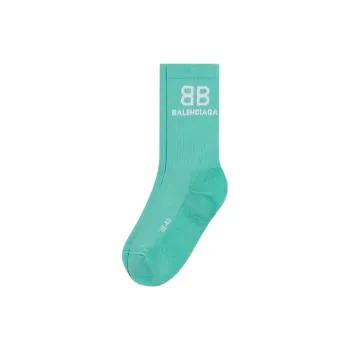 Balenciaga Tennis Socks 'Mint/White'