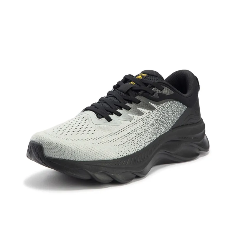 361° Cushioned Wear-Resistant Breathable Low-Top Running Shoes Men's Black Gray-1