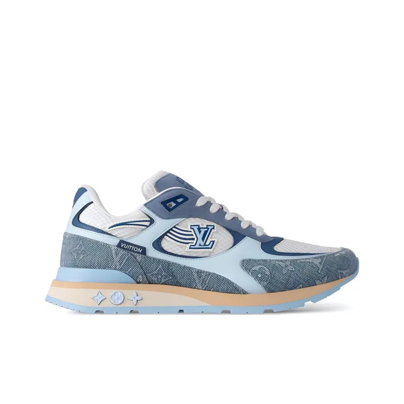LOUIS VUITTON Run Away Low Top Casual Shoes Men's Blue-1