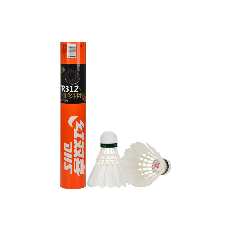 DHS 12 Pack Goose Feather Shuttlecocks-14