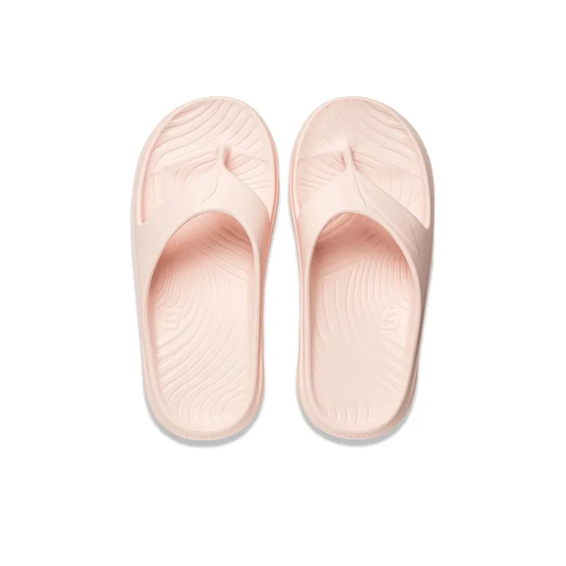 LiNing Abrasion Resistant Slip Resistant Flip Flops Unisex Pink-4
