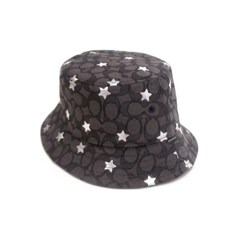 COACH Cotton Bucket Hats Women's Black-1