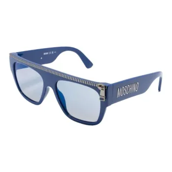 MOSCHINO Zip-detail Square-frame Sunglasses
